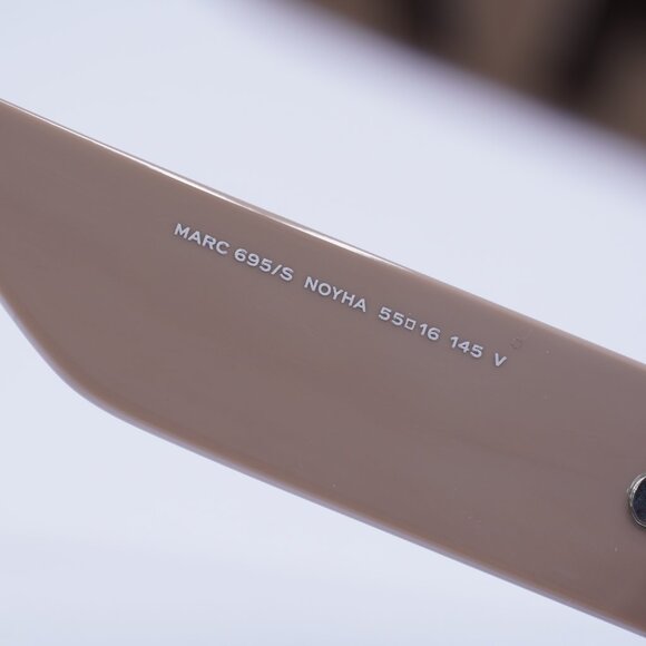 Marc Jacobs MARC 695/S 0NOY HA Sunglasses Nude Brown Square Frame, Brown Lenses - Picture 6 of 10